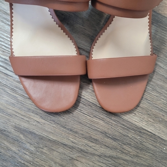Karl Lagerfeld Paris Jaylynn brown heeled sandals size 9.5 - Picture 3 of 9